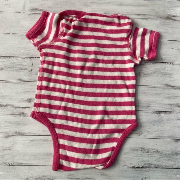 🍭6/$30 Milwaukee Brewers Striped Baseball Short Sleeve Onesie for Baby Girl 6m - Picture 3 of 5